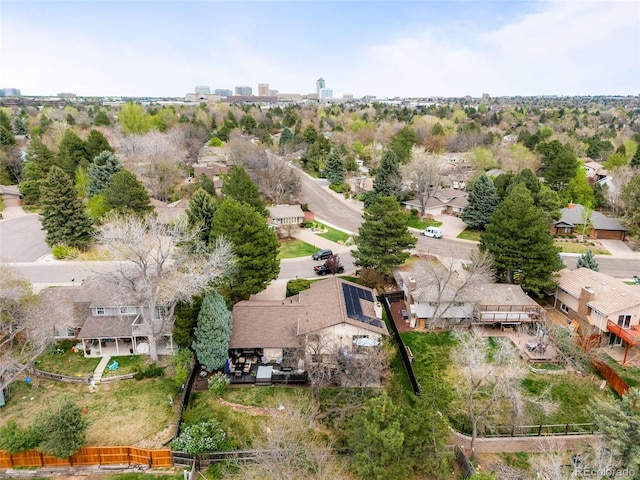 drone / aerial view featuring a residential view