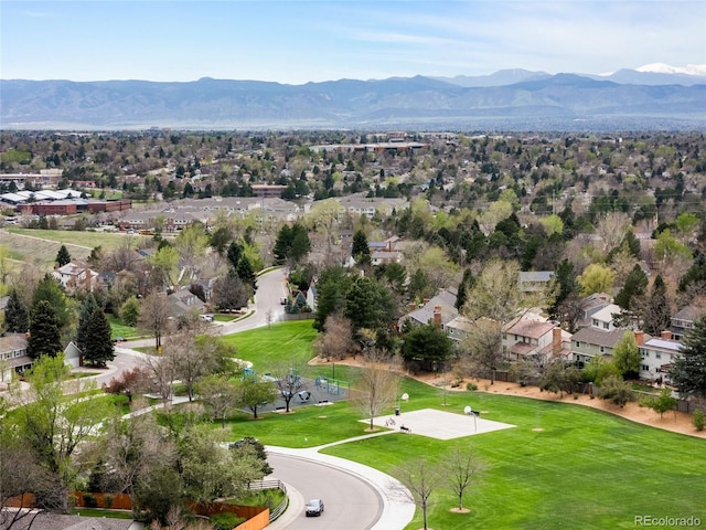 exterior space featuring a residential view and a mountain view