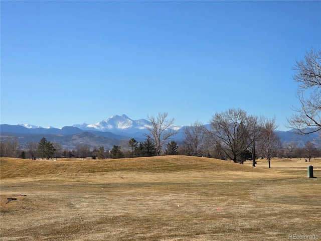 view of mountain background