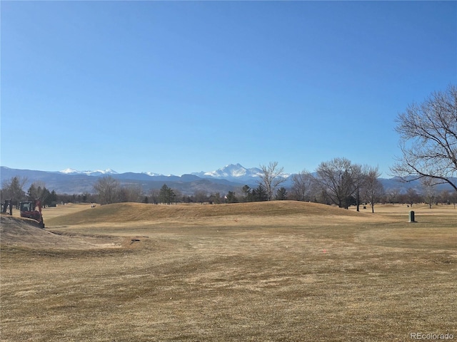 view of mountain background