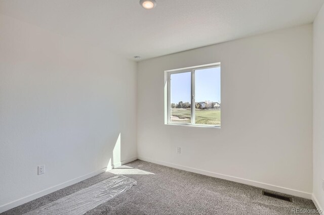 unfurnished room with carpet