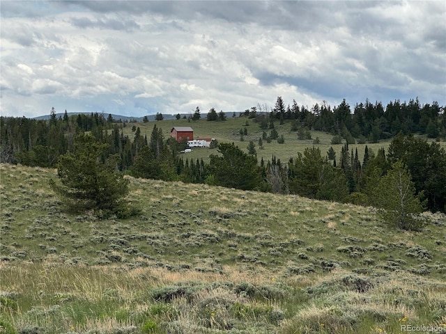 view of mountain feature featuring a rural view