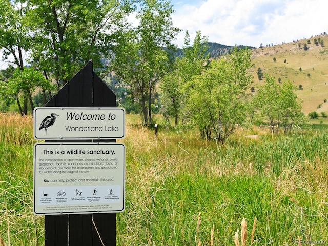 exterior details featuring a mountain view