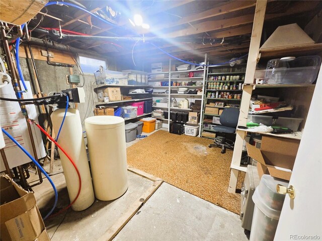 720 W 4th St, Julesburg, CO 80737 - unfinished below grade area featuring a water softener