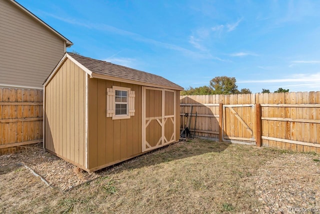 861 Circle Rd, Palmer Lake, CO 80133 - view of shed with a fenced backyard