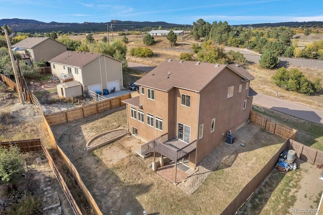 861 Circle Rd, Palmer Lake, CO 80133 - drone / aerial view with a mountain view