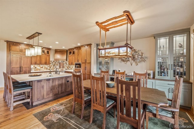 309 Eastridge Dr, Dillon, CO 80435 - dining space featuring light wood-style floors and recessed lighting