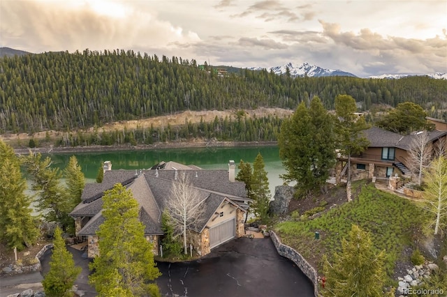 309 Eastridge Dr, Dillon, CO 80435 - view from above of property featuring a water and mountain view