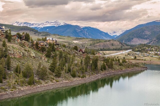 309 Eastridge Dr, Dillon, CO 80435 - view of mountain backdrop featuring a nearby body of water