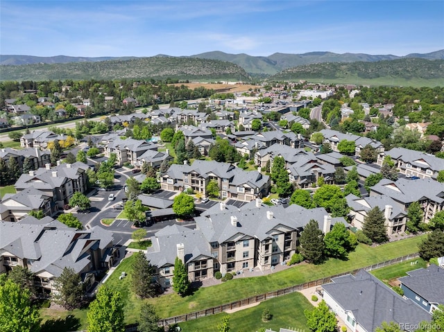 7422 S Quail Cir Unit 1624, Littleton, CO 80127 - aerial perspective of suburban area with a mountainous background