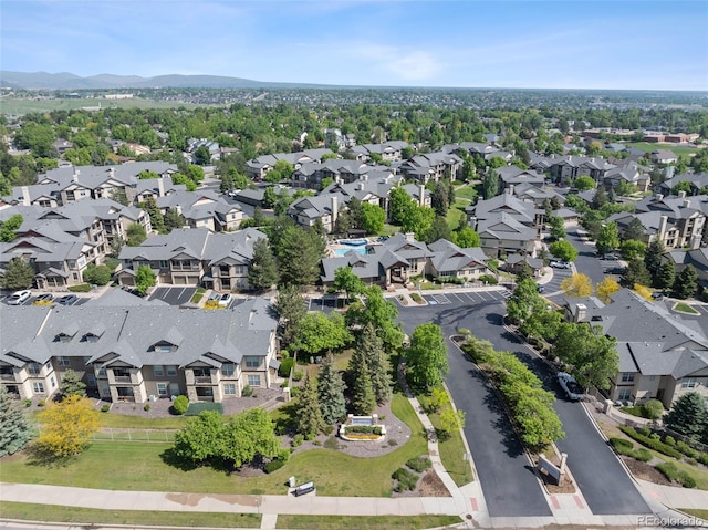 7422 S Quail Cir Unit 1624, Littleton, CO 80127 - aerial perspective of suburban area with mountains