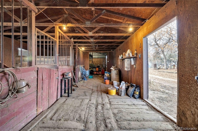 view of horse barn