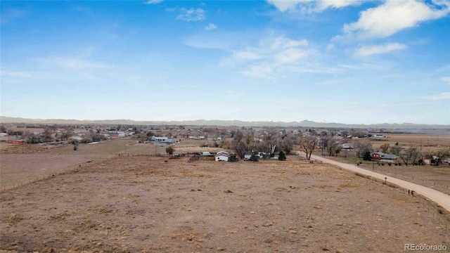 drone / aerial view featuring a rural view