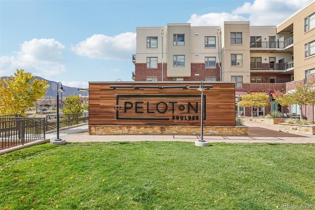 3601 Arapahoe Ave Unit 226, Boulder, CO 80303 - community sign with a mountain view