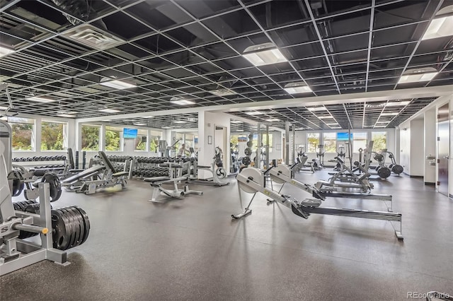 view of exercise room