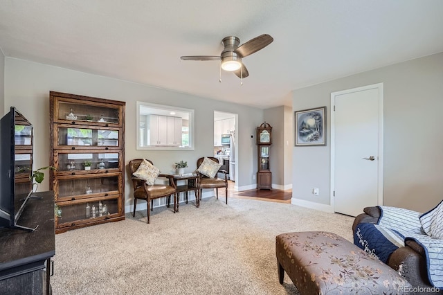 5925 W 86th Ave, Arvada, CO 80003 - sitting room featuring carpet floors and ceiling fan