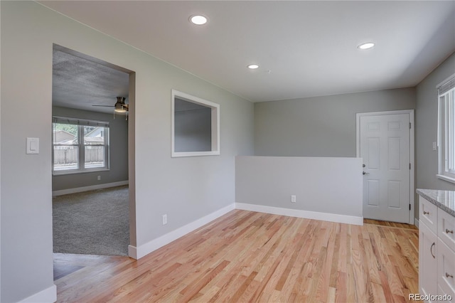 5925 W 86th Ave, Arvada, CO 80003 - empty room with recessed lighting, light wood finished floors, and ceiling fan