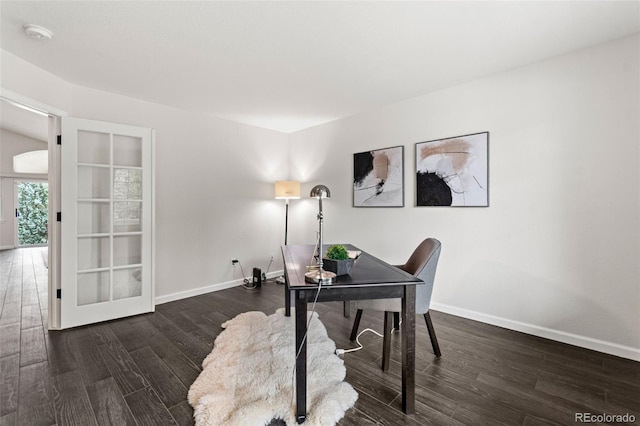 5980 Dunraven Ct, Golden, CO 80403 - home office with wood finished floors and french doors