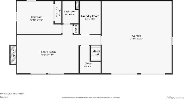 1073 Xenon St, Golden, CO 80401 - home floor plan