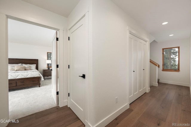 452 Gcr 835, Fraser, CO 80442 - hallway featuring wood finished floors and recessed lighting