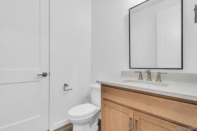 900 Eldorado Ln, Louisville, CO 80027 - half bathroom with vanity and toilet