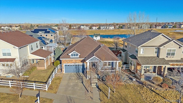 exterior space with a residential view