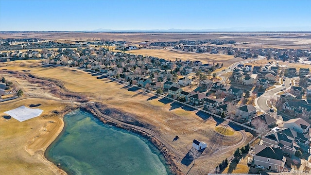 aerial view featuring a residential view