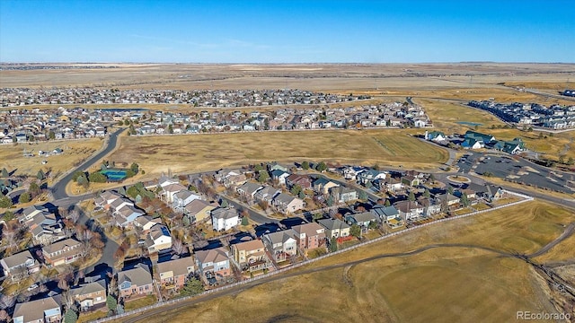 bird's eye view featuring a residential view