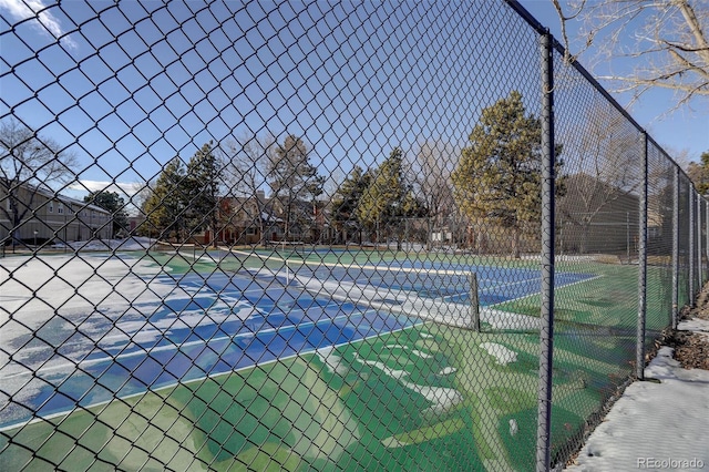 view of tennis court