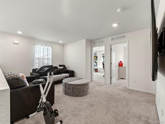 28314 E 6th Pl, Watkins, CO 80137 - living room featuring carpet flooring and recessed lighting