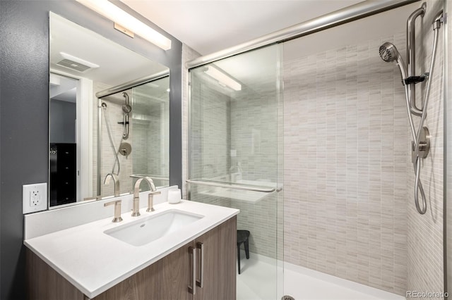 1495 Vrain St Unit 110, Denver, CO 80204 - full bath featuring a shower stall and vanity