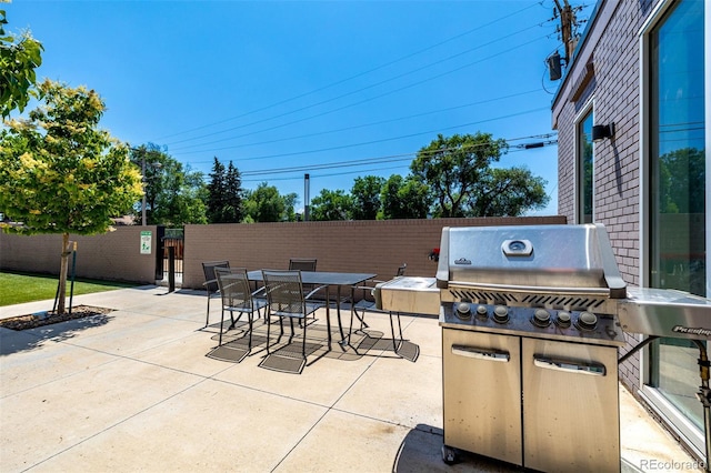 1495 Vrain St Unit 110, Denver, CO 80204 - view of patio with grilling area