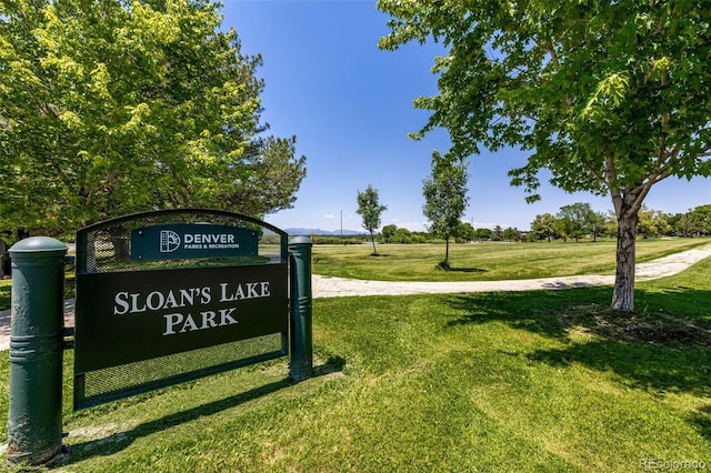 1495 Vrain St Unit 110, Denver, CO 80204 - view of home's community with a lawn
