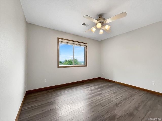 642 52nd Ave, Greeley, CO 80634 - unfurnished room with a ceiling fan and wood finished floors
