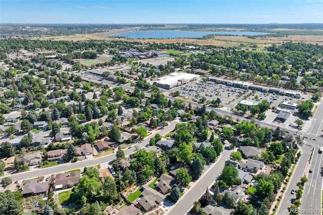 8664 E Monmouth Pl, Denver, CO 80237 - aerial view of property and surrounding area featuring a nearby body of water and nearby suburban area