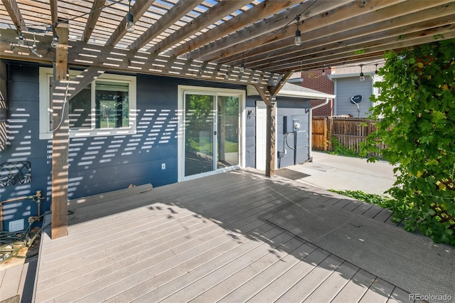4512 S Yank St, Morrison, CO 80465 - wooden terrace with a pergola