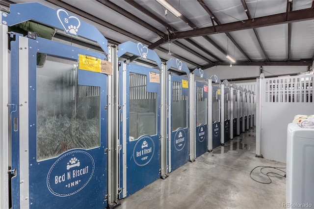 storage featuring washer / clothes dryer