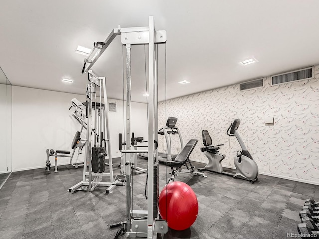 view of exercise room