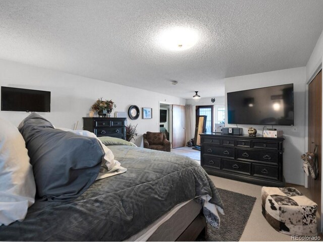 317 Adams Ave, Akron, CO 80720 - bedroom with carpet floors and a textured ceiling
