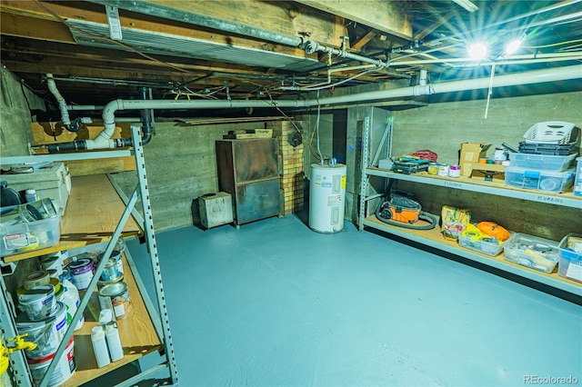 24938 US Highway 50, Cotopaxi, CO 81223 - unfinished basement featuring water heater