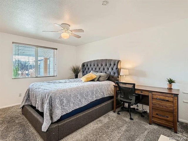 9910 Ammons Cir, Westminster, CO 80021 - bedroom with carpet floors, baseboards, and ceiling fan