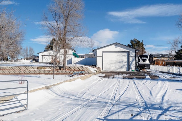 9910 Ammons Cir, Westminster, CO 80021 - exterior space with an outbuilding and fence