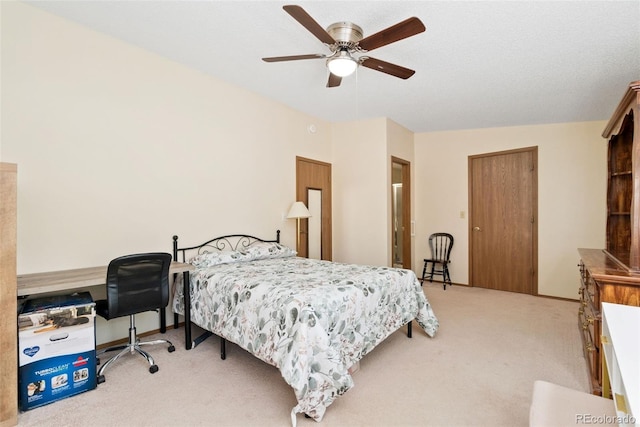 8404 Everett Way Unit A, Arvada, CO 80005 - bedroom featuring light carpet and a ceiling fan