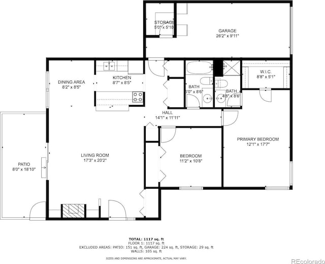 8404 Everett Way Unit A, Arvada, CO 80005 - view of floor plan / room layout