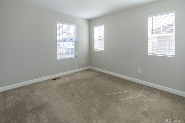 view of carpeted empty room