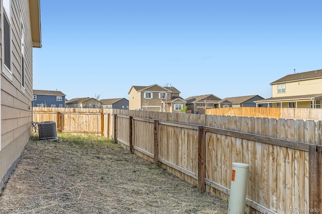 215 N Stewart St, Keenesburg, CO 80643 - fenced backyard with a residential view and central air condition unit