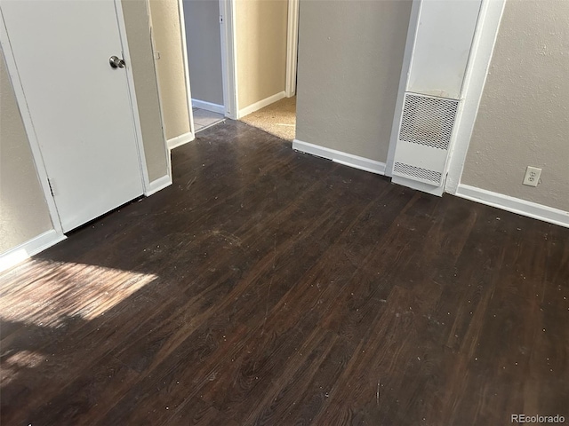 interior space featuring dark hardwood / wood-style floors