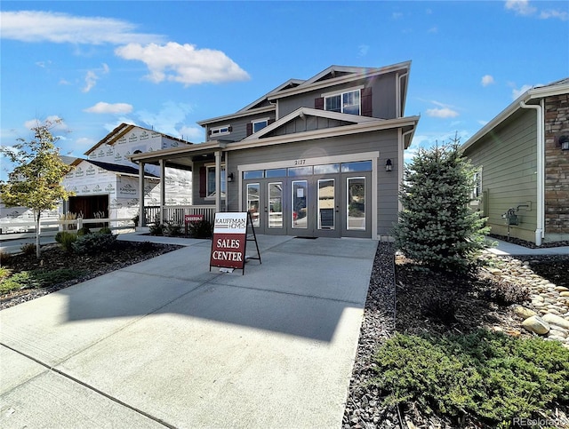 view of front of home with a porch