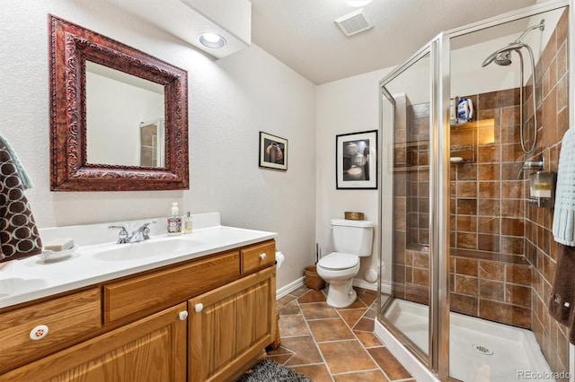 3145 Stevens Cir, Erie, CO 80516 - full bath featuring vanity, tile patterned floors, and a stall shower