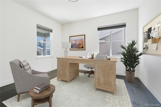15378 W 50th Pl, Golden, CO 80403 - office area featuring wood finished floors